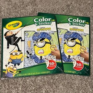 Crayola Minions Color & Sticker Activity Books - Green/Yellow/Blue